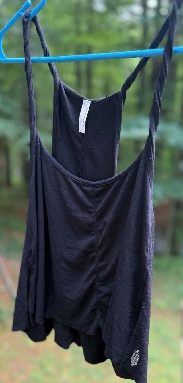Free People fp movement Black Racerback Tank Top Size Small
